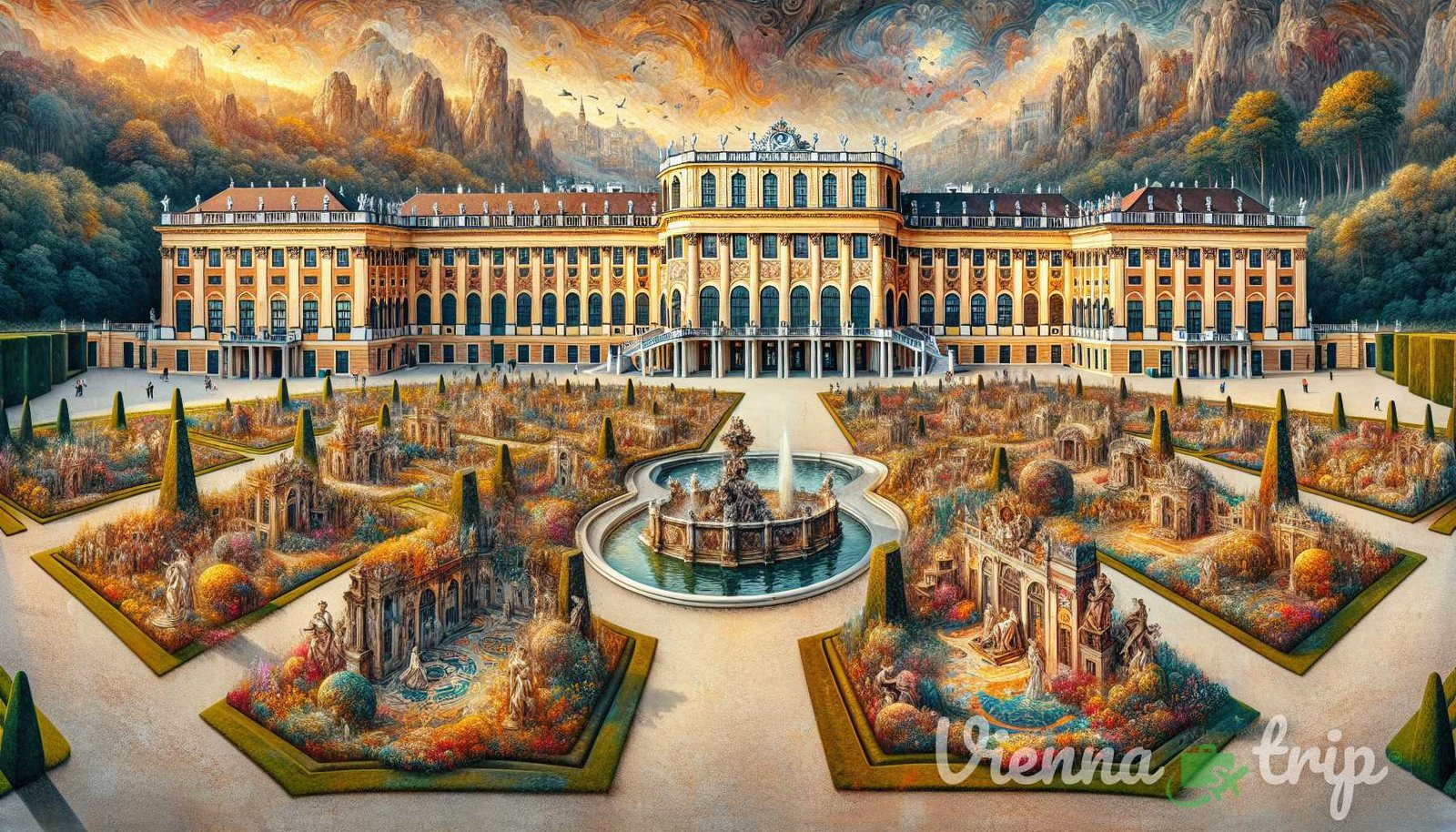 Ilustración para la sección: Schloss Schönbrunn, el magnífico palacio ubicado en Viena, es Patrimonio de la Humanidad por la UNESCO y un arte oculto