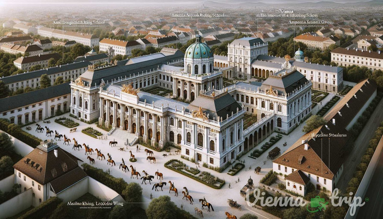Illustration for section: The Amalienburg: Built in the 18th century, this wing accommodates the Spanish Riding School and the - hofburg vienna
