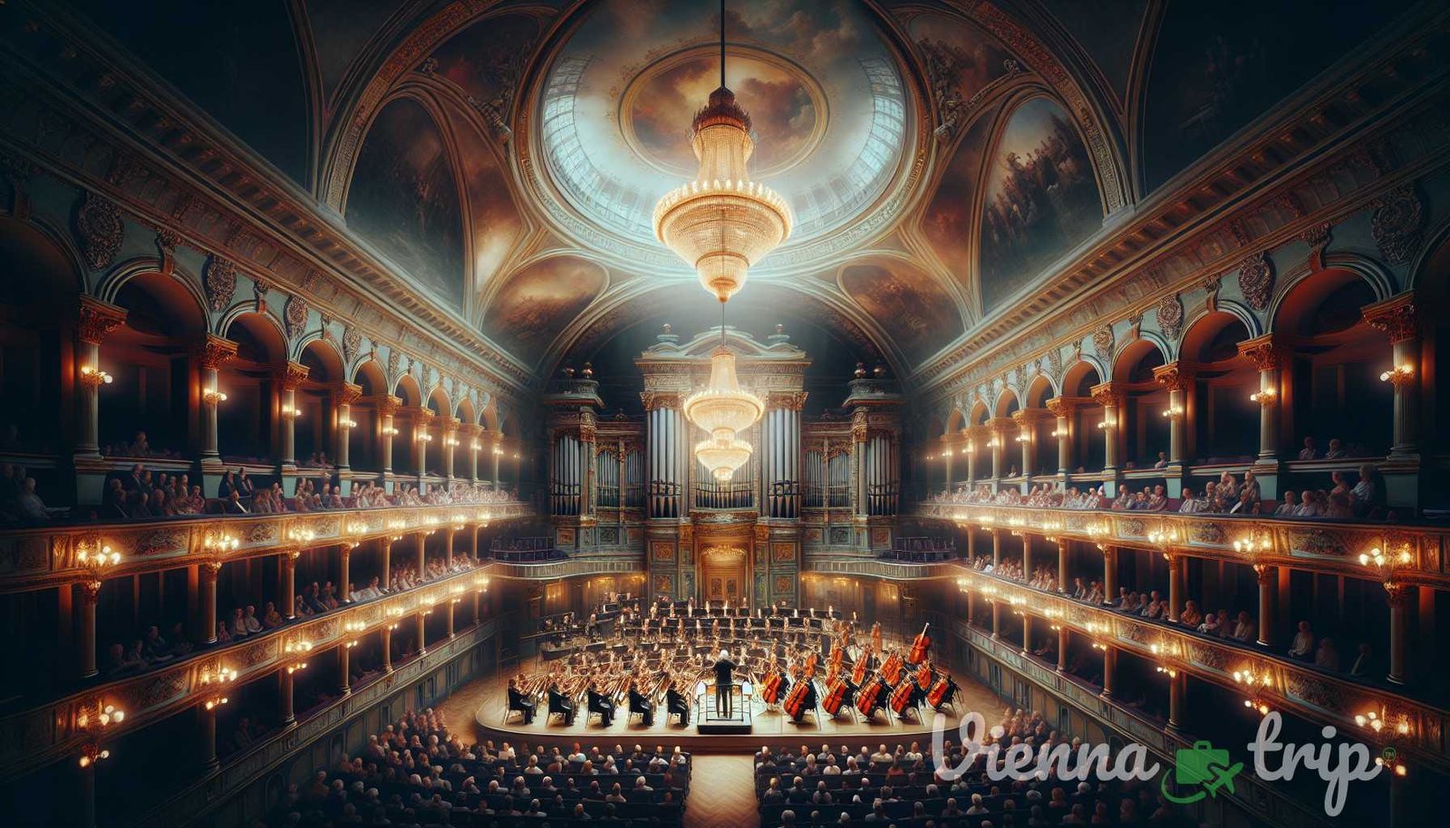 Ilustración para la sección: Para comprender la verdadera esencia de la Sinfónica de Viena, hay que asistir a sus conciertos en la legenda - vienna harmonía