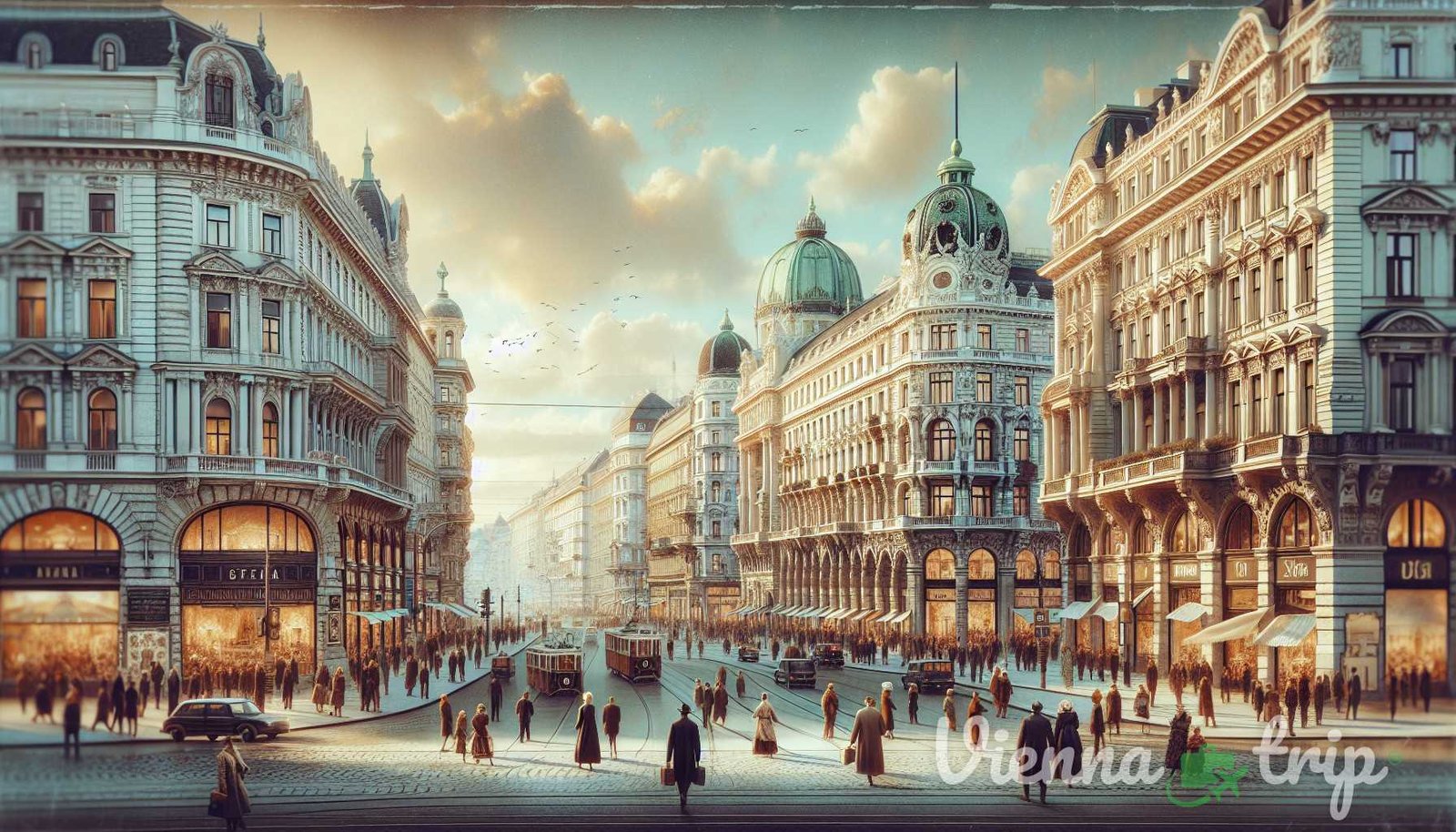 Illustration for section: The Allure of the Ringstrasse The Ringstrasse is a grand boulevard that encircles Vienna's historic  - viennas hidden stories